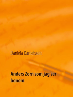 cover image of Anders Zorn som jag ser honom